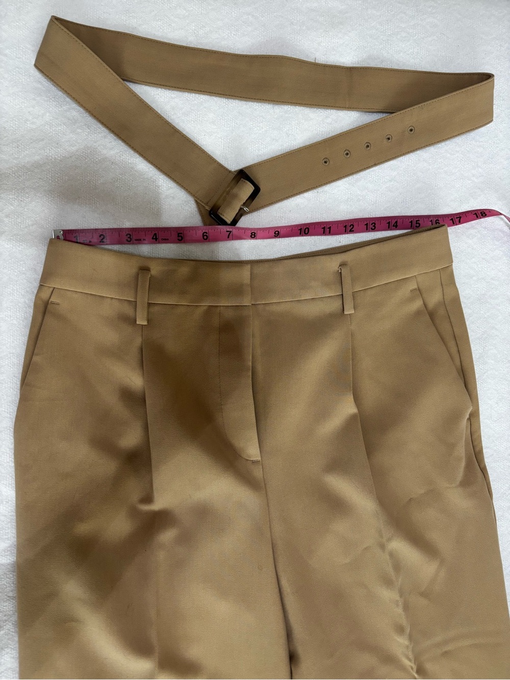 Ann Taylor Women's Dress Pants and Matching Belt in Camel - Picture 6 of 8